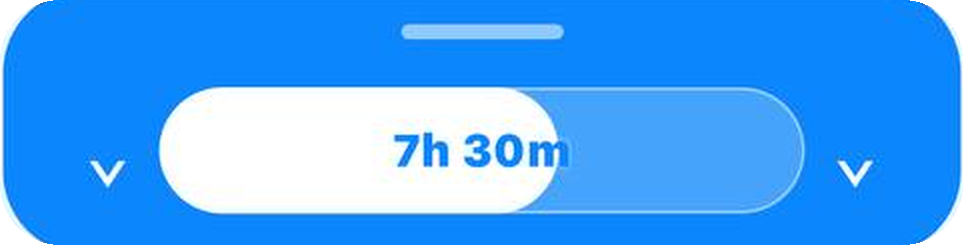 The in-app availability bar counting down