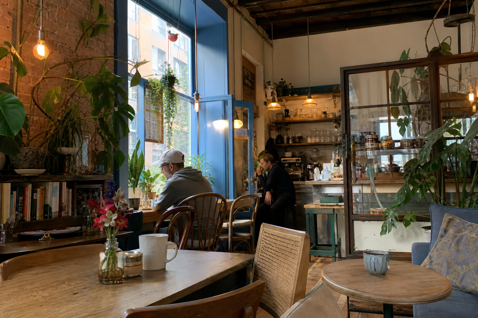 Warm tea shop scene used in the Up n Around demo
